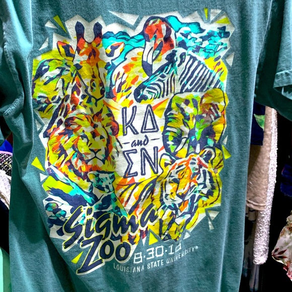 Comfort Colors Tops - Kappa Delta and Sigma Nu LSU Exchange T-Shirt
